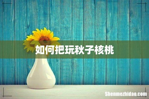 如何把玩秋子核桃
