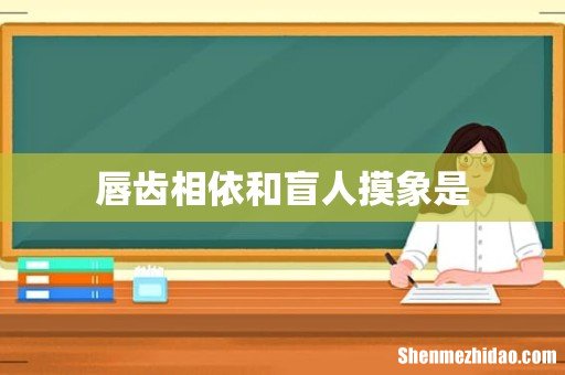 唇齿相依和盲人摸象是