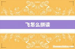飞怎么拼读