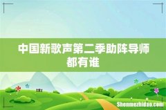 中国新歌声第二季助阵导师都有谁