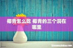 椰青怎么吃 椰青的三个洞在哪里