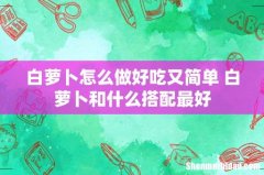白萝卜怎么做好吃又简单 白萝卜和什么搭配最好