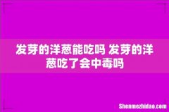发芽的洋葱能吃吗 发芽的洋葱吃了会中毒吗
