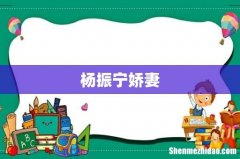 杨振宁娇妻