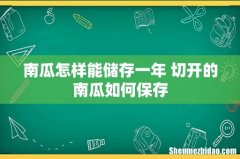 南瓜怎样能储存一年 切开的南瓜如何保存
