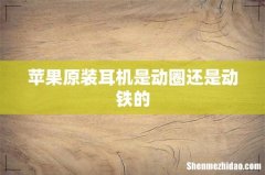苹果原装耳机是动圈还是动铁的