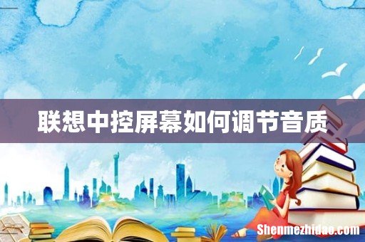 联想中控屏幕如何调节音质