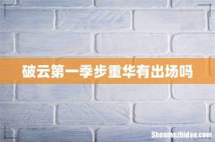 破云第一季步重华有出场吗
