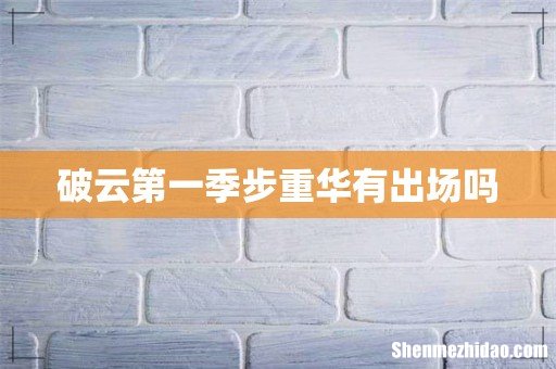 破云第一季步重华有出场吗