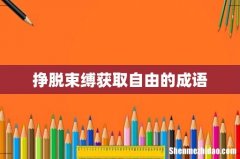 挣脱束缚获取自由的成语