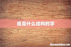 或是什么结构的字