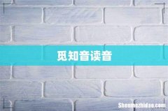 觅知音读音