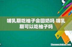 哺乳期吃柚子会回奶吗 哺乳期可以吃柚子吗