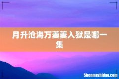 月升沧海万萋萋入狱是哪一集