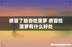 感冒了能否吃菠萝 感冒吃菠萝有什么好处