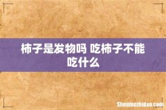 柿子是发物吗 吃柿子不能吃什么