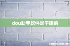 dou助手软件是干嘛的