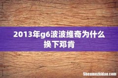 2013年g6波波维奇为什么换下邓肯