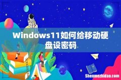 Windows11如何给移动硬盘设密码