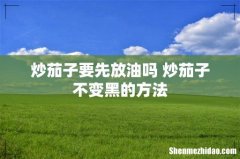 炒茄子要先放油吗 炒茄子不变黑的方法
