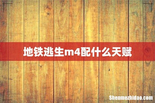 地铁逃生m4配什么天赋