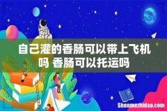 自己灌的香肠可以带上飞机吗 香肠可以托运吗