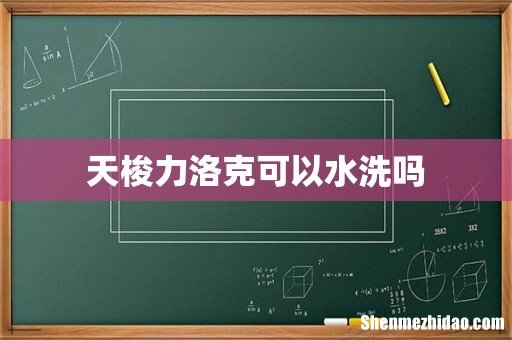 天梭力洛克可以水洗吗