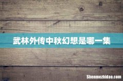 武林外传中秋幻想是哪一集