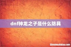 dnf神龙之子是什么防具