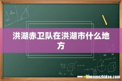 洪湖赤卫队在洪湖市什么地方