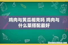 鸡肉与黄瓜相克吗 鸡肉与什么菜搭配最好