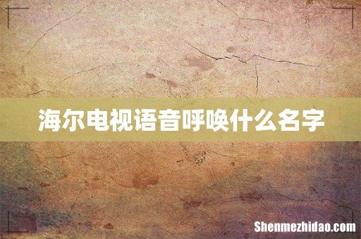 海尔电视语音呼唤什么名字