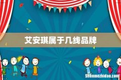 艾安琪属于几线品牌