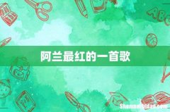 阿兰最红的一首歌