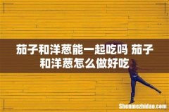 茄子和洋葱能一起吃吗 茄子和洋葱怎么做好吃