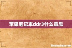 苹果笔记本ddr3什么意思