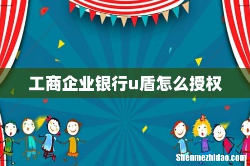 工商企业银行u盾怎么授权