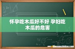 怀孕吃木瓜好不好 孕妇吃木瓜的危害