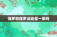保罗和保罗运动是一家吗