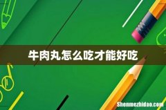 牛肉丸怎么吃才能好吃