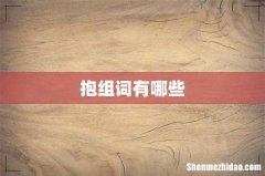 抱组词有哪些