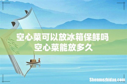 空心菜可以放冰箱保鲜吗 空心菜能放多久