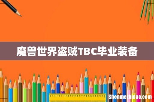 魔兽世界盗贼TBC毕业装备