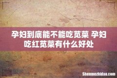 孕妇到底能不能吃苋菜 孕妇吃红苋菜有什么好处