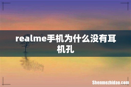 realme手机为什么没有耳机孔