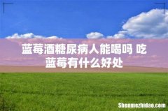 蓝莓酒糖尿病人能喝吗 吃蓝莓有什么好处