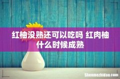 红柚没熟还可以吃吗 红肉柚什么时候成熟