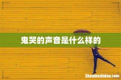 鬼哭的声音是什么样的