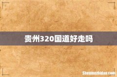 贵州320国道好走吗