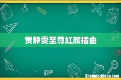 贾静雯至尊红颜插曲